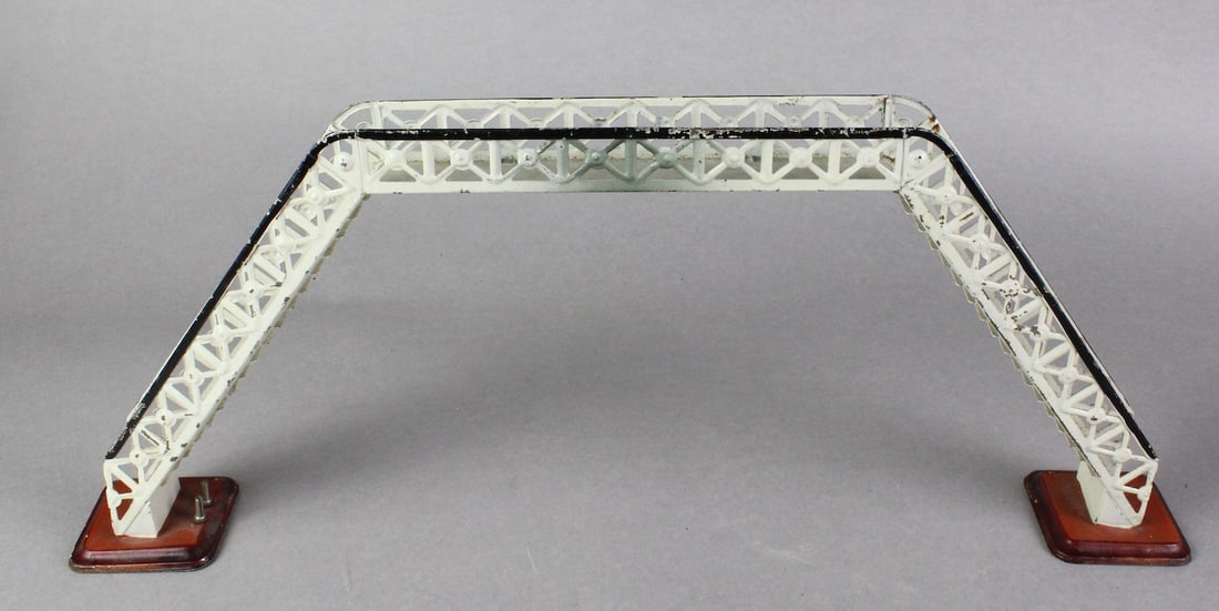 Marklin Passenger Bridge: Marklin Passenger Bridge. O scale or 1 Gauge. 1G Track shown for scale.