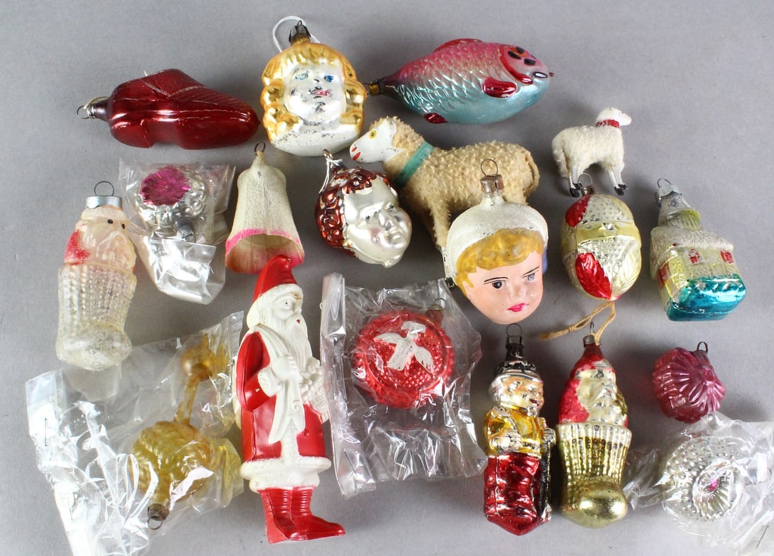 Figural Glass Christmas Ornaments German (1 of 2)
