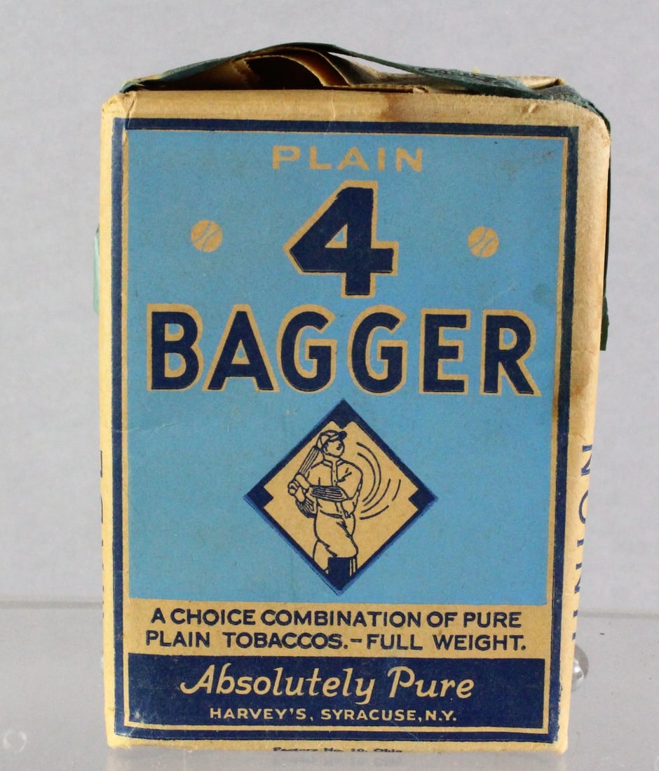 4 Bagger (Baseball) Tobacco Packet Sealed: 4 Bagger (Baseball) Tobacco Packet Sealed. Never opened tobacco with baseball player, Scarce.