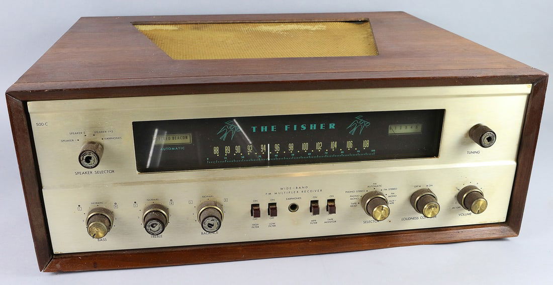 Fisher 500C All Tube Receiver w Wood Case (1 of 4)