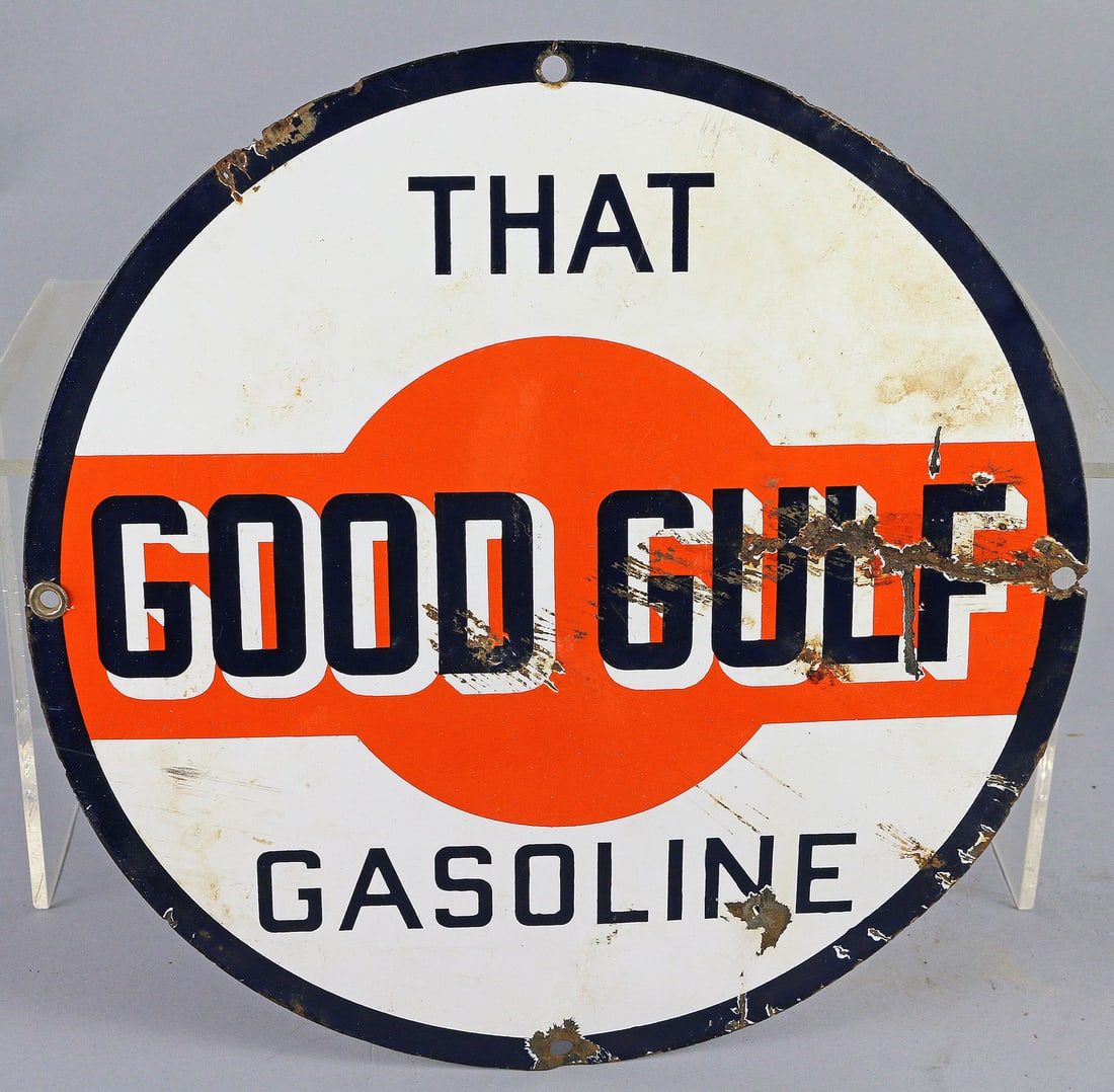 Good Gulf Porcelain Sign (1 of 2)