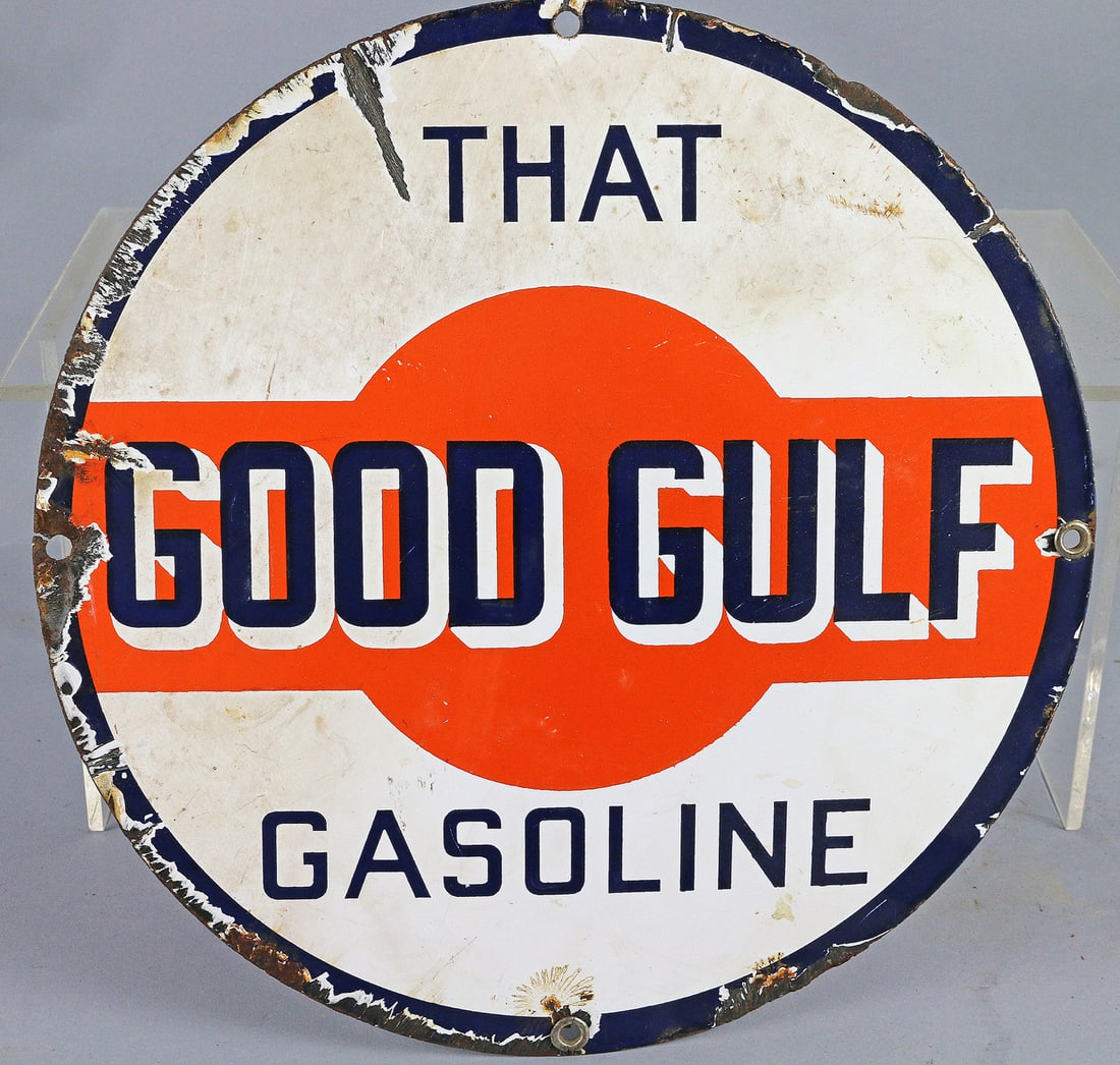 Good Gulf Porcelain Sign (1 of 2)