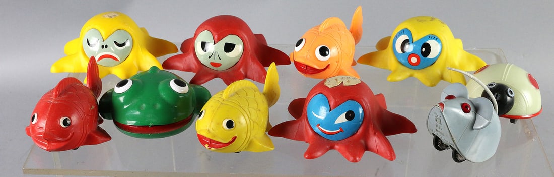 Lehman Tin Litho Friction Toy Lot: Lehman Tin Litho Friction Toy Lot, 10