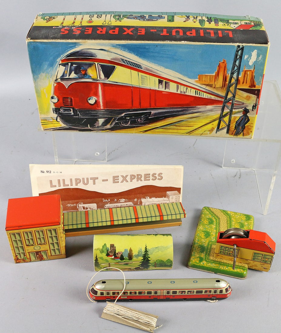 Lehmann Lilliput Express Tin Litho Train NOS Box (1 of 2)