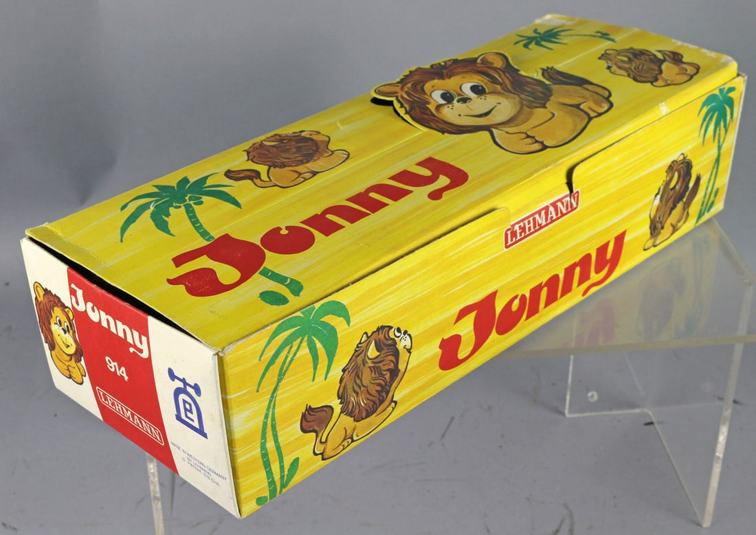 Lehmann Johnny Lion Friction Toy Dealer Display NM: Lehmann Johnny Lion Friction Toy Dealer Display NM, NOS, 12