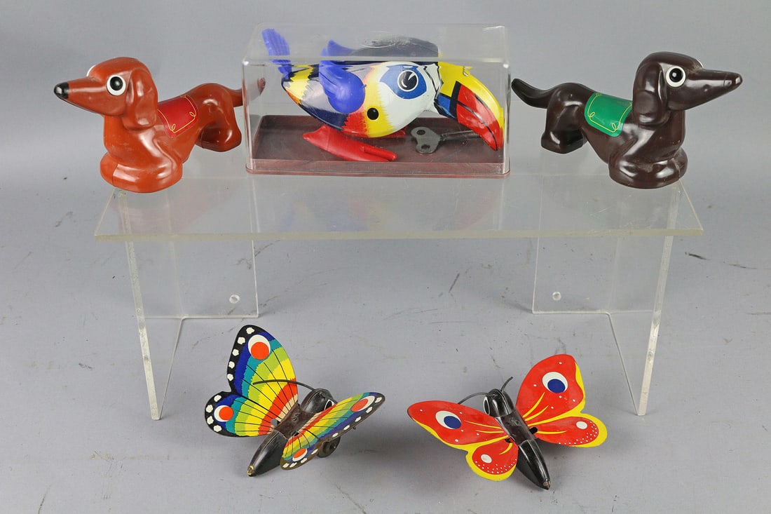 Lehmann Toy Lot: Lehmann Toy Lot, Zulu, Nati, Bibi, friction and wind up, 5,6"