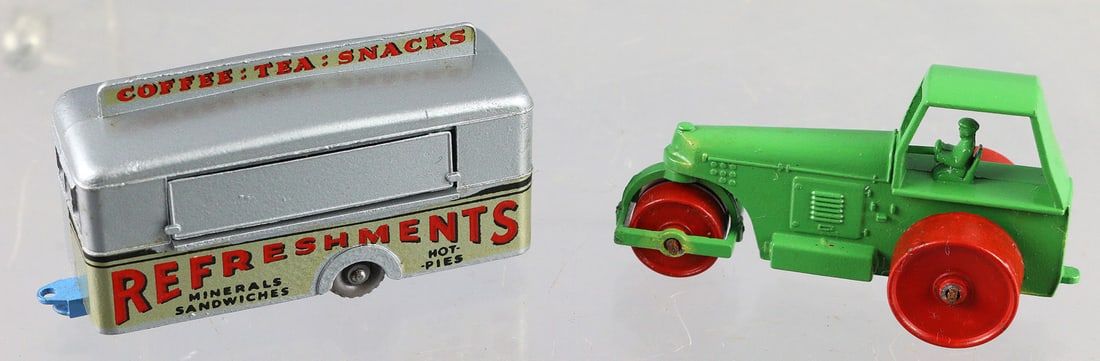 Matchbox Mobile Canteen Diesel Road Roller Lot NM: Matchbox Mobile Canteen No 74, Diesel Road Roller No 1 Lot NM