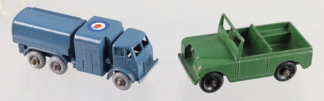 Matchbox Land Rover RAF Pressure Refueler EX Lot: Matchbox Land Rover No12, RAF Pressure Refueler No73 EX Lot