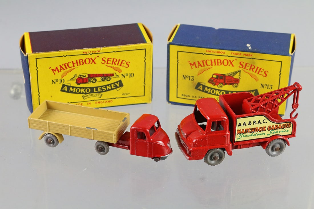 Matchbox Mech Horse No. 10 Wreck Truck No. 13 Box NM (1 of 3)