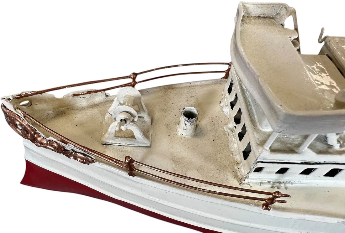 Falk German Ocean Liner Ship Pre- War 4 Stack - 6