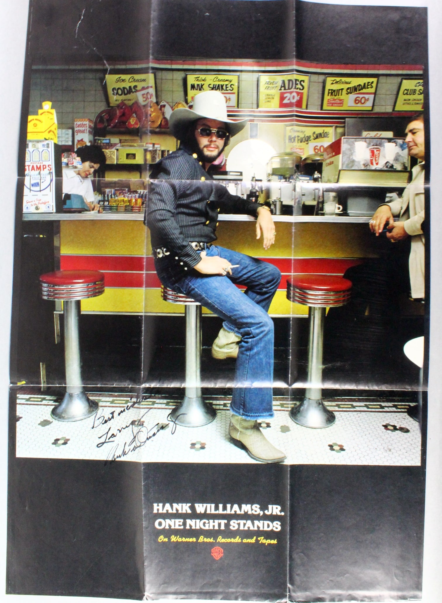Hank Williams Jr. Signed Poster One Night Stands: Hank Williams Jr. Signed Poster One Night Stands.