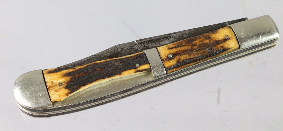 Union Cutlery Stag Hobo Knife 1930's (1 of 4)