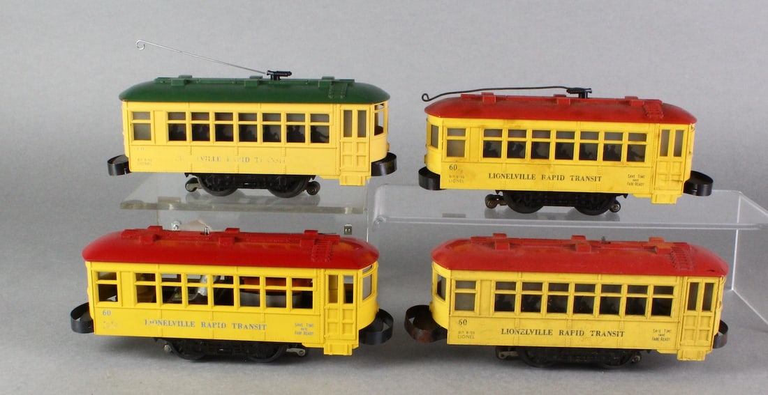 4 Vintage Lionel Trolleys O Scale (1 of 3)