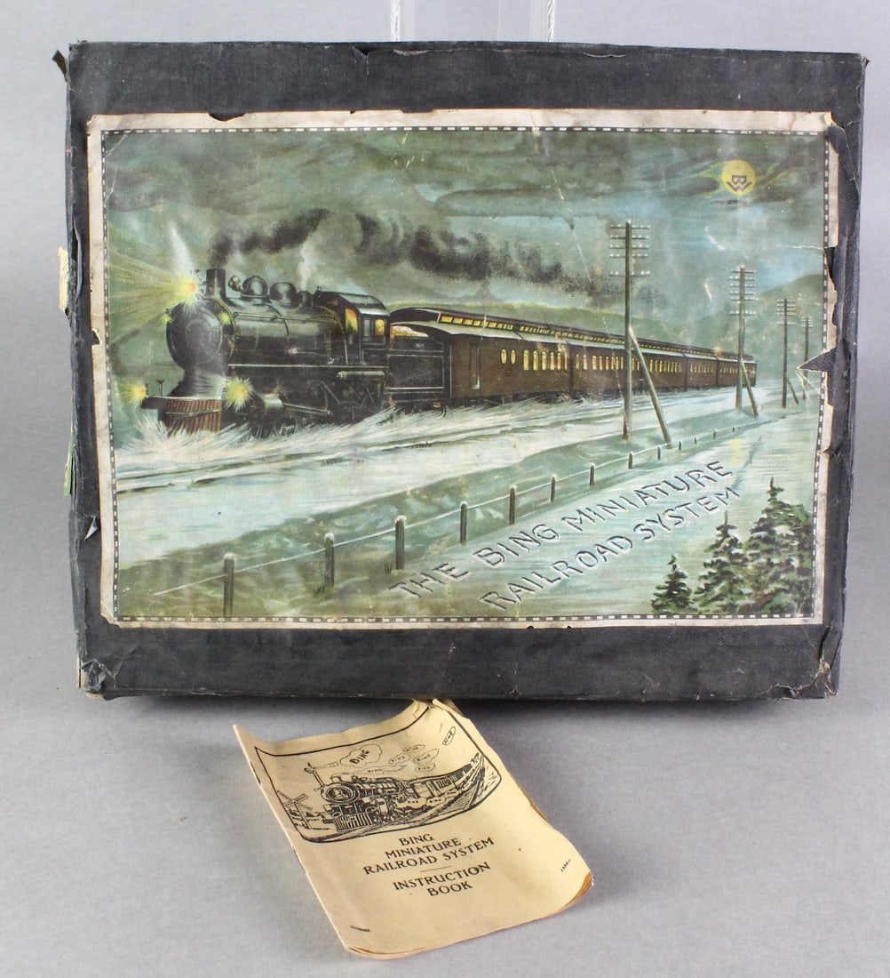 Bing German Pre-War Train Set Box with Track (1 of 2)