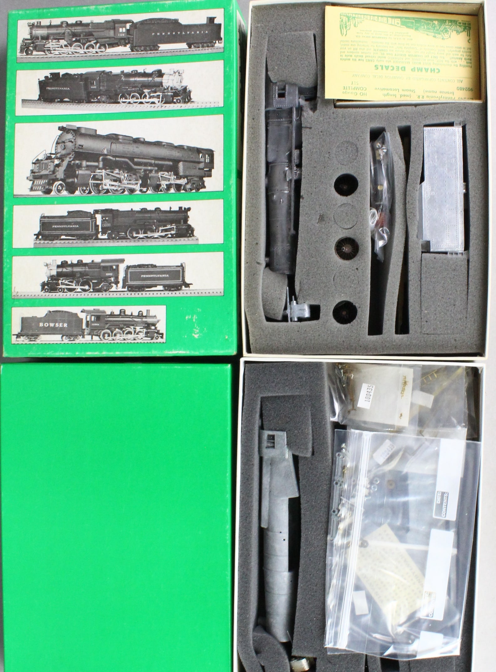 HO Never Built Bowser Locomotive Kits MIB (1 of 4)