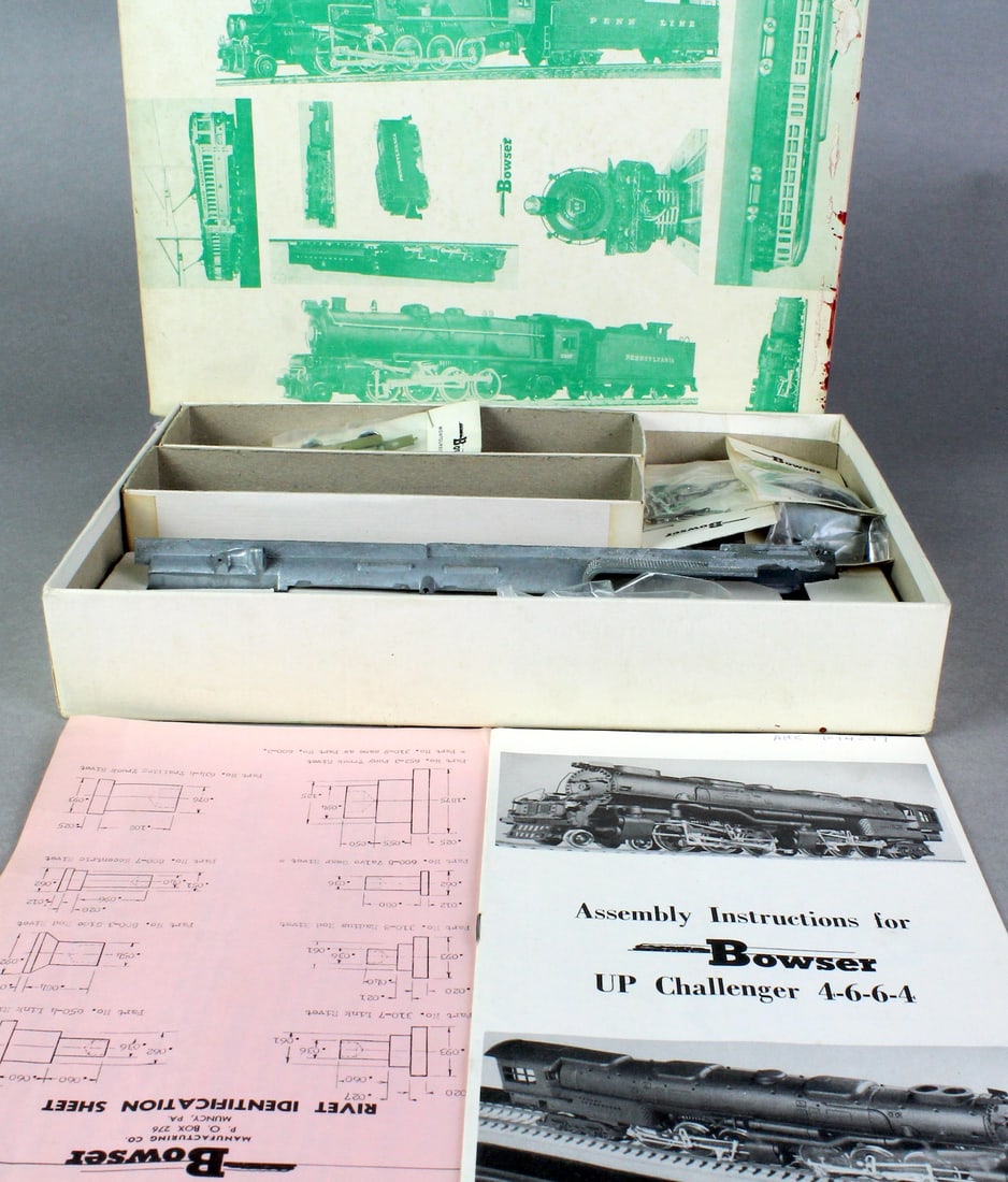 HO Bowser UP Challenger 4-6-6-4 Mint in Box: HO Bowser UP Challenger 4-6-6-4 unbuilt in the original box. Appears Mint in Box with parts and instructions.