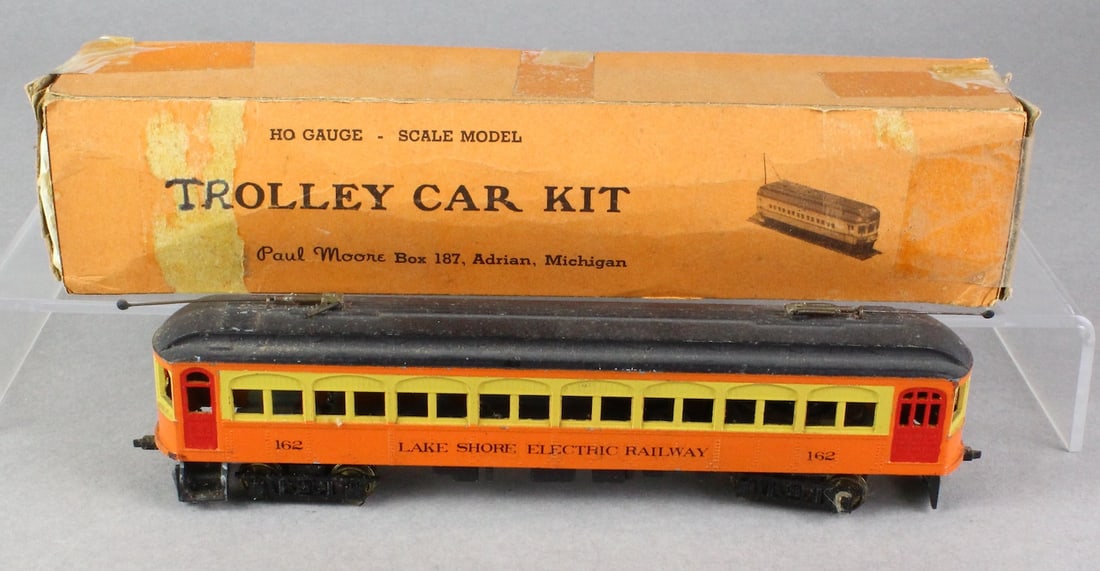 HO Lake Shore Trolley & Trolley Kit Car (1 of 3)