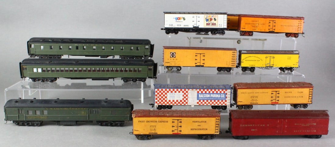 HO 12 Wood Kit Built Rolling Stock Incl. Pullmans (1 of 2)