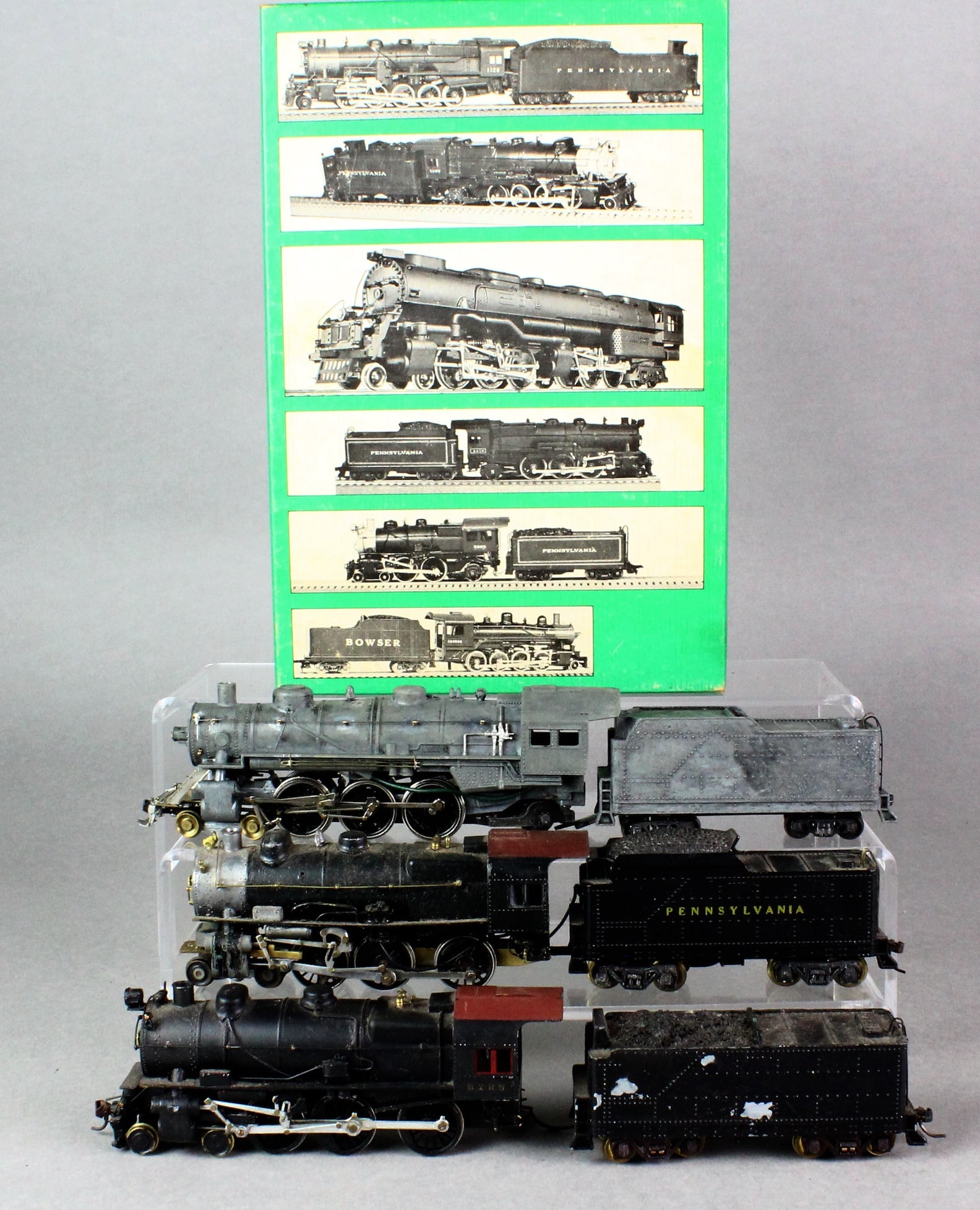 HO 3 Bowser/Kit Locomotives 4-6-0 & Box (1 of 4)