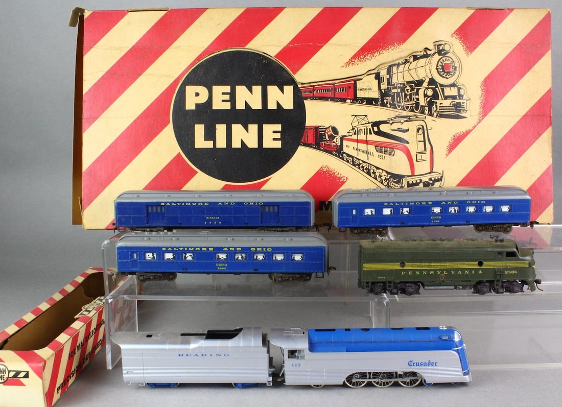 HO GHB Crusader #117 Locomotive & Penn Line Lot (1 of 5)