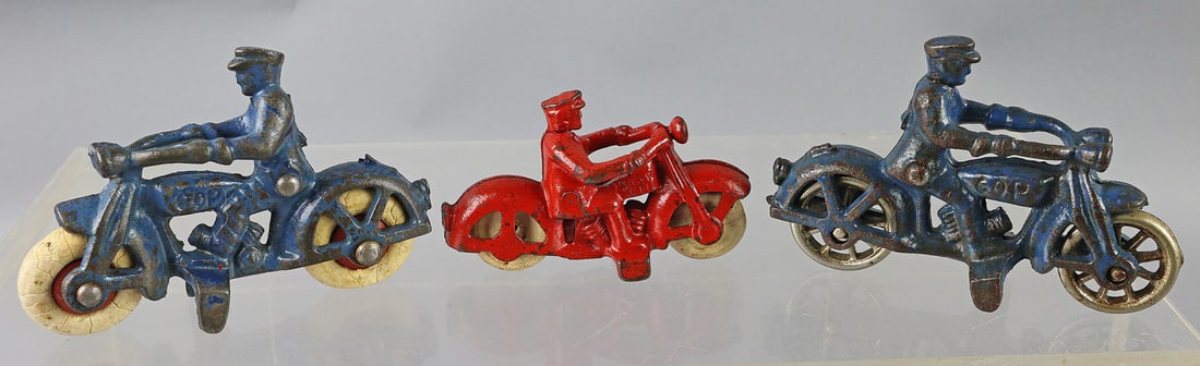 Hubley Cast Iron Cycle Lot (1 of 2)