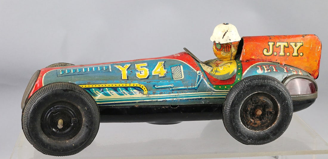 JTY Japan Jet Y 54 Tin Litho Race Car (1 of 3)