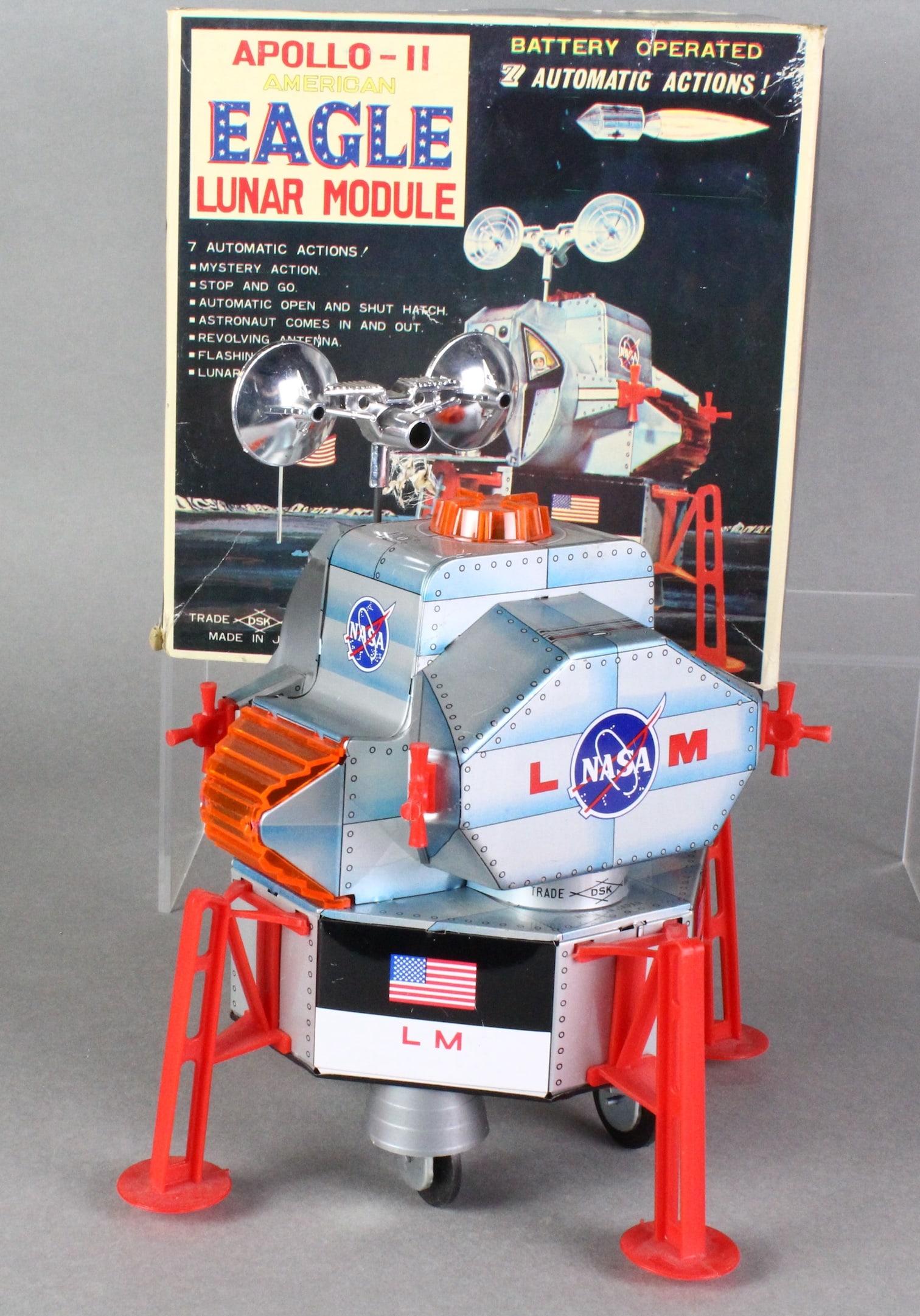 Japan TIn Apollo Eagle Lunar Module In the Box (1 of 7)