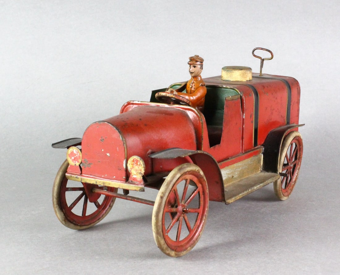 Early Tanker Truck Pinard/JEP? Wind Up Fire Engine (1 of 6)