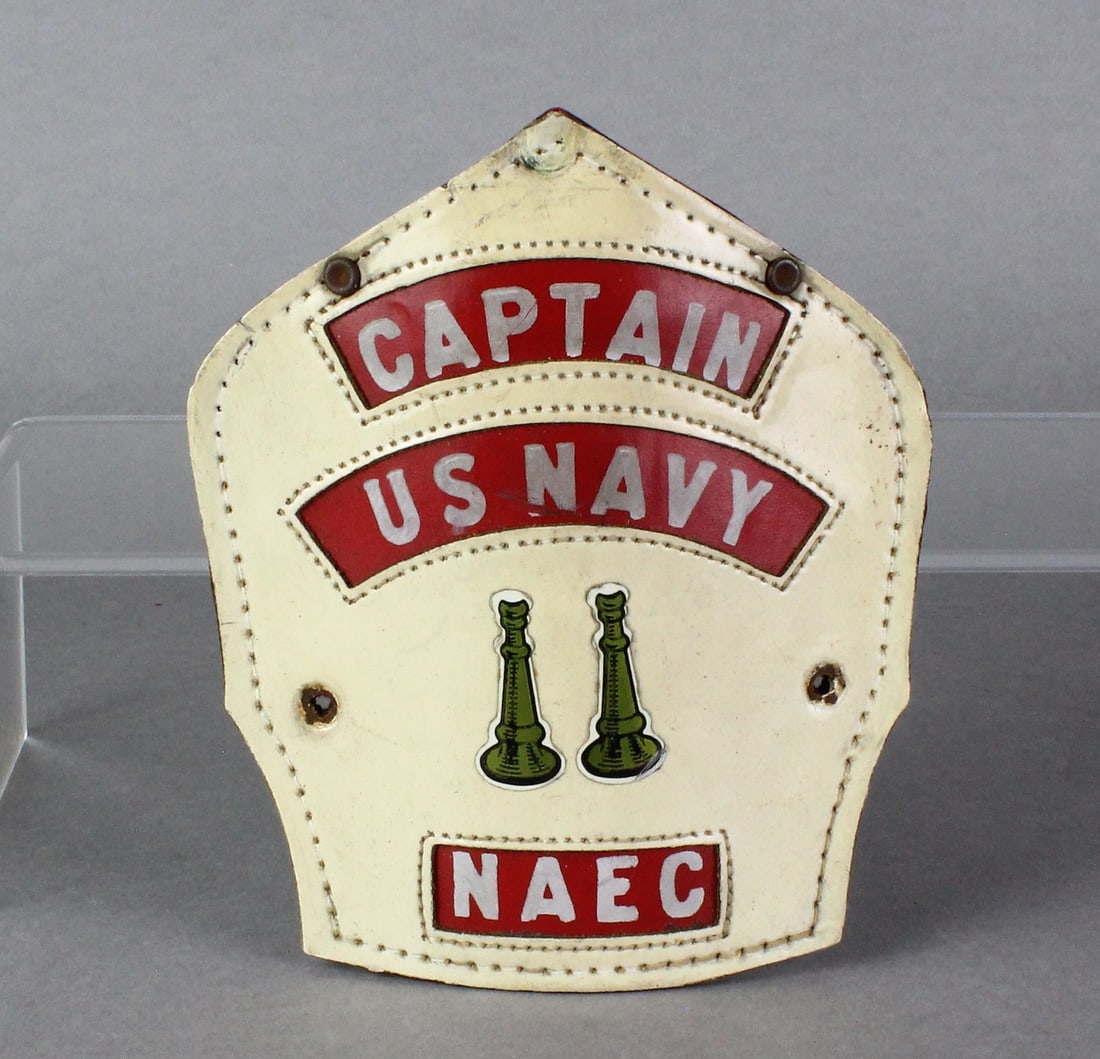 Cairns & Bros. Lakehurst, Naval Air Helmet Front Piece (1 of 2)