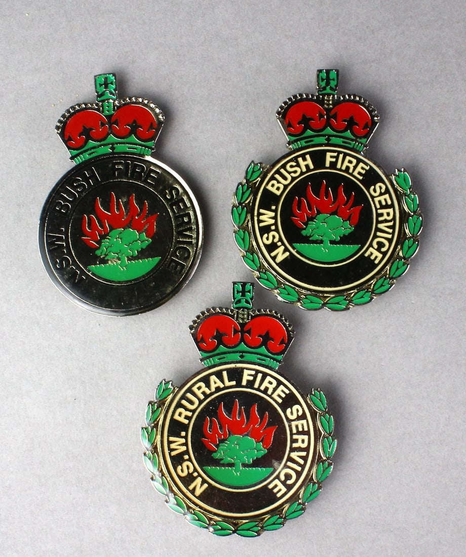 3 Enamel Badges South Wales Australia (1 of 2)
