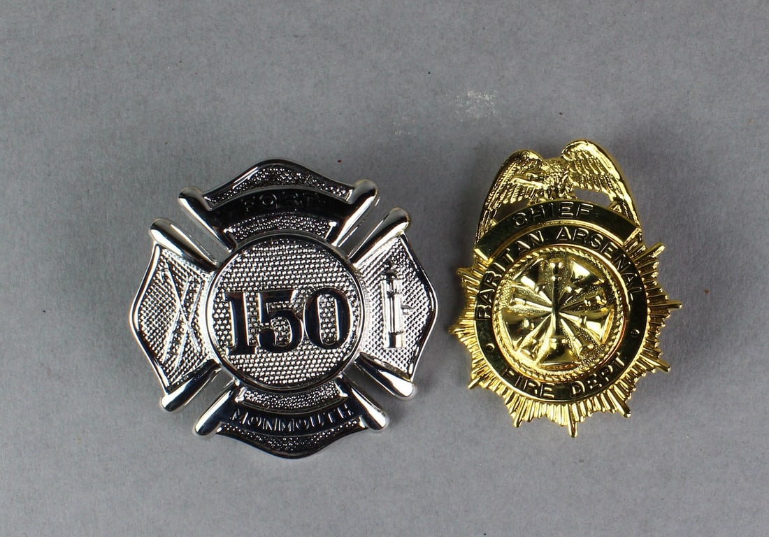 Raritan Arsenal & Fort Monmouth Fire Dept Badges (1 of 3)