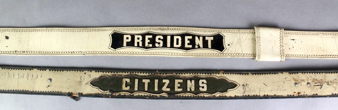 1870s Citizens & President Fireman Parade Belts (1 of 3)