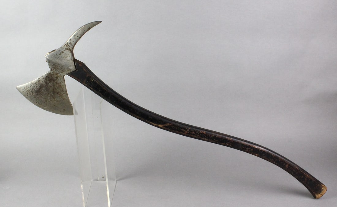 Antique Nickel Plated Firemen Parade Axe (1 of 3)