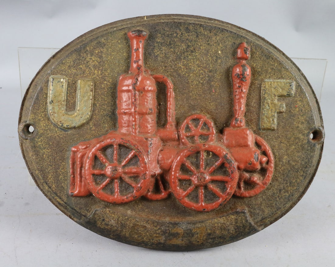 Cast Iron Firehouse Plaque (1 of 2)
