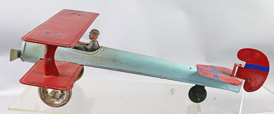 Scheible Pressed Steel BiPlane 1920s (1 of 4)