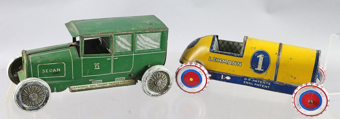 Lehmann Sedan, Racer Tin Car Lot (1 of 3)