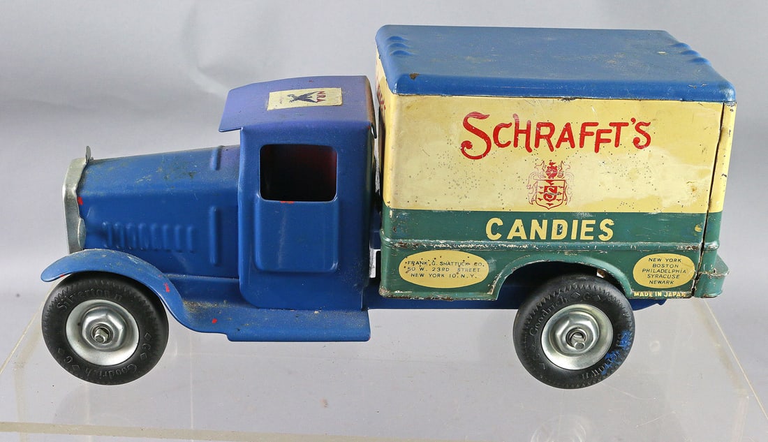 Metalcraft Resto ModTruck: Metalcraft Resto ModTruck, Gearbox frame mated to original Scraffs Candies box, 11 inches, cool