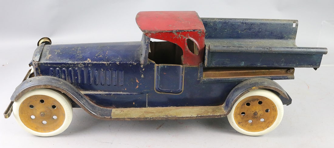 Scheible Dump Truck Pressed Steel: Scheible Dump Truck Pressed Steel, 19 inches large