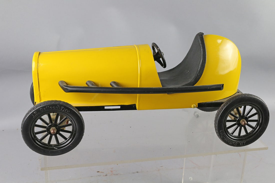 Pressed Steel Racer Maker Unknown Super Quality: Pressed Steel Racer Maker Unknown Super Quality, 12 inches, EX+. Possibly redone or quality reproduction?