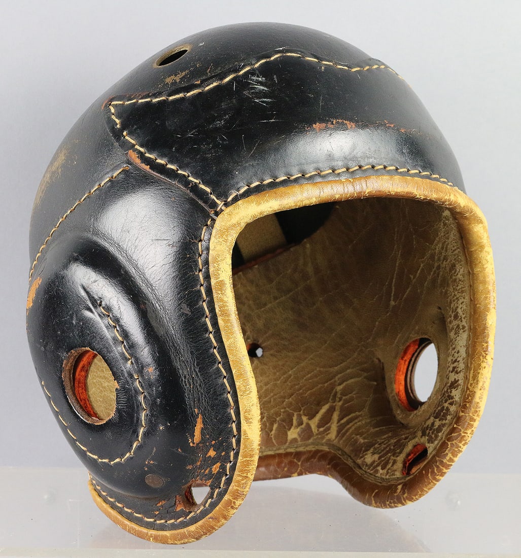 1920s Leather Football Helmet: 1920s Leather Football Helmet