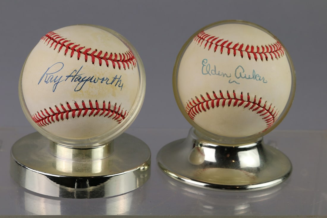 Signed Baseball Lot Ray Hayworth Eldon Walker: Signed Baseball Lot Ray Hayworth Eldon Walker