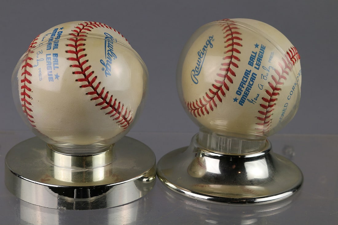 Signed Baseball Lot Ray Hayworth Eldon Walker - 2