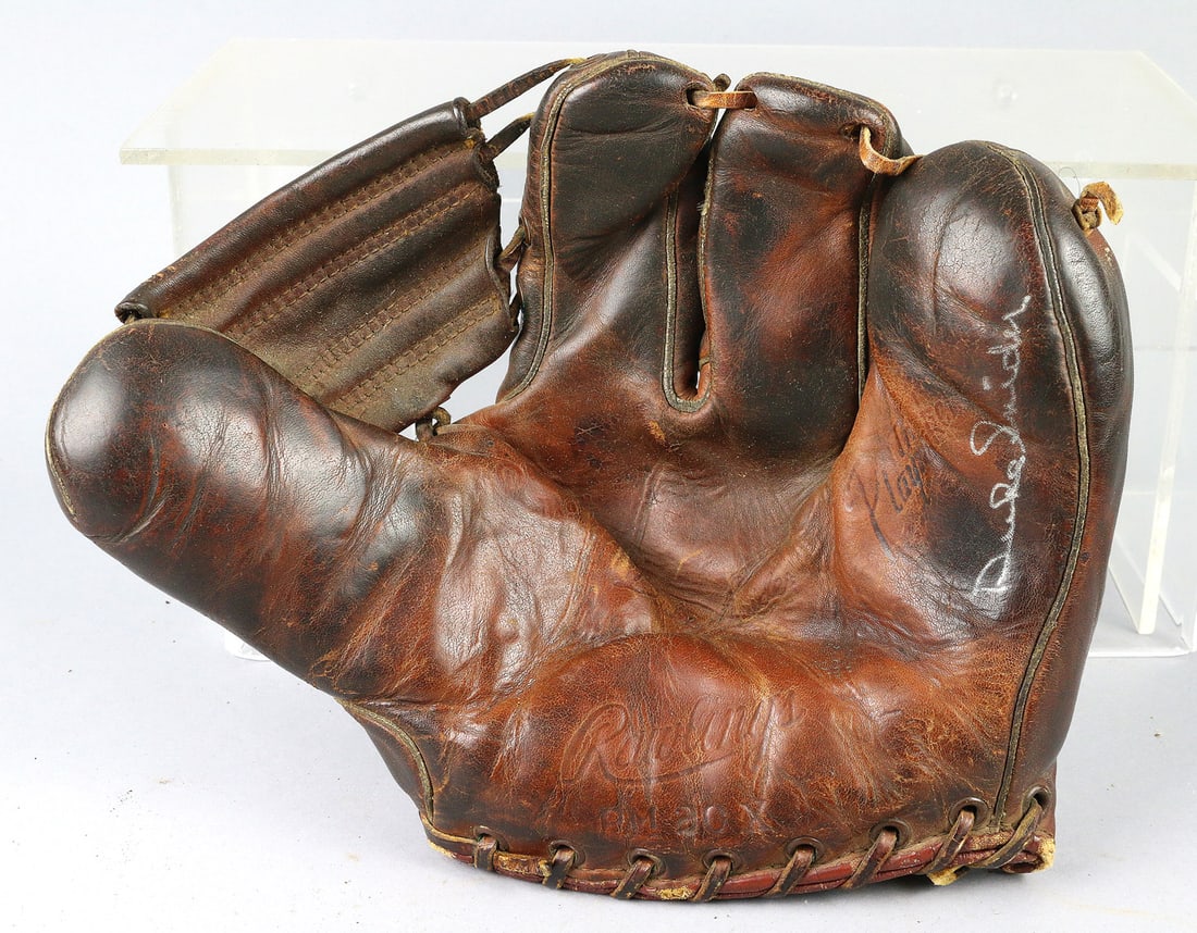 Rawlings Duke Snider 41 Dodgers Signed Glove (1 of 2)