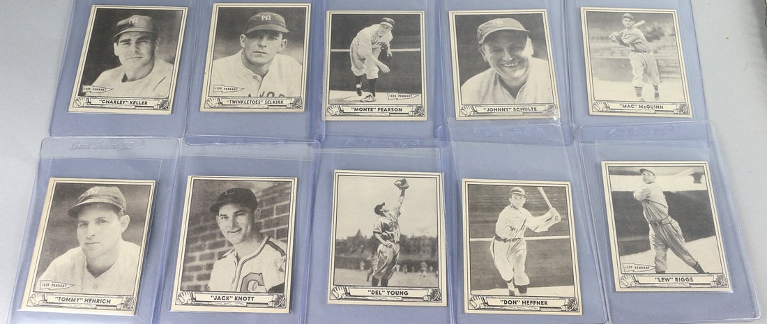 Play Ball Tobacco Card Lot 1940 (1 of 2)
