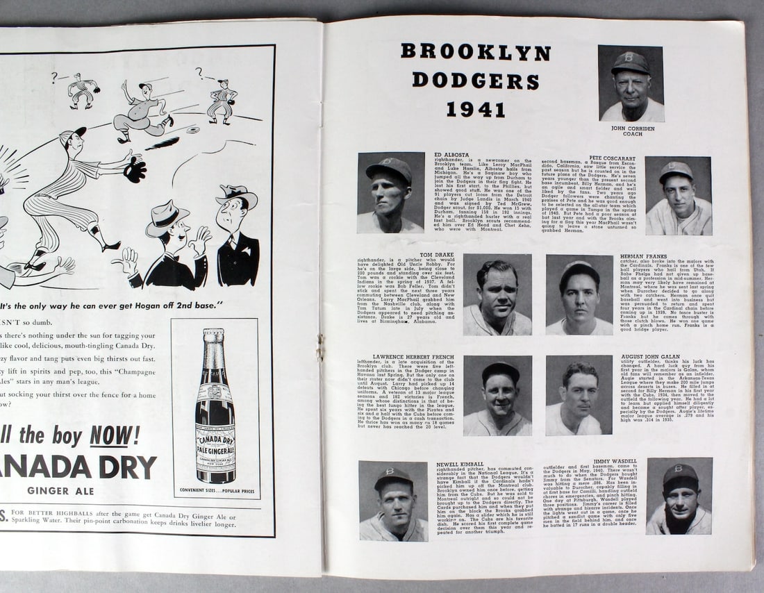 1941 World Series Program Brooklyn Dodgers vs NY Yankees - 3