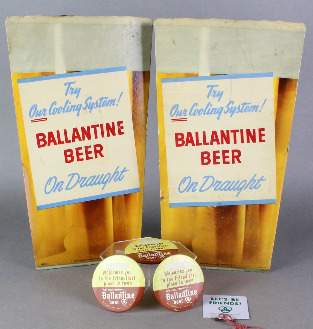 1950s Ballantine Beer Advertising Standees & (1 of 3)