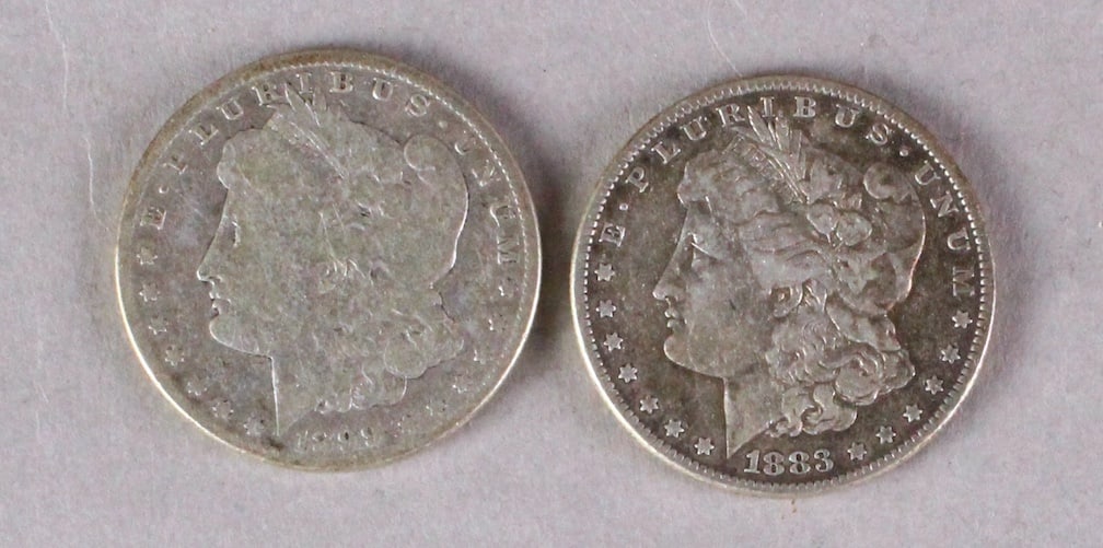 1883 & 1899 Morgan Silver Dollar (1 of 2)