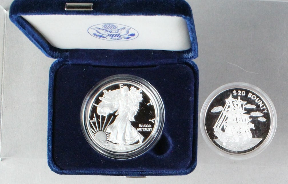 American Eagle Silver Mint in Case & $20 Silver (1 of 4)
