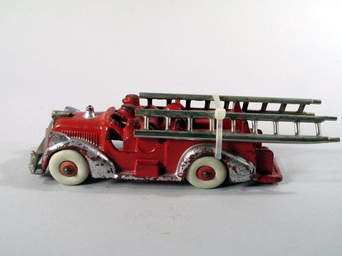 Hubley Cast Iron Ladder Truck: Hubley Cast Iron Ladder Truck, 6 1/2" long