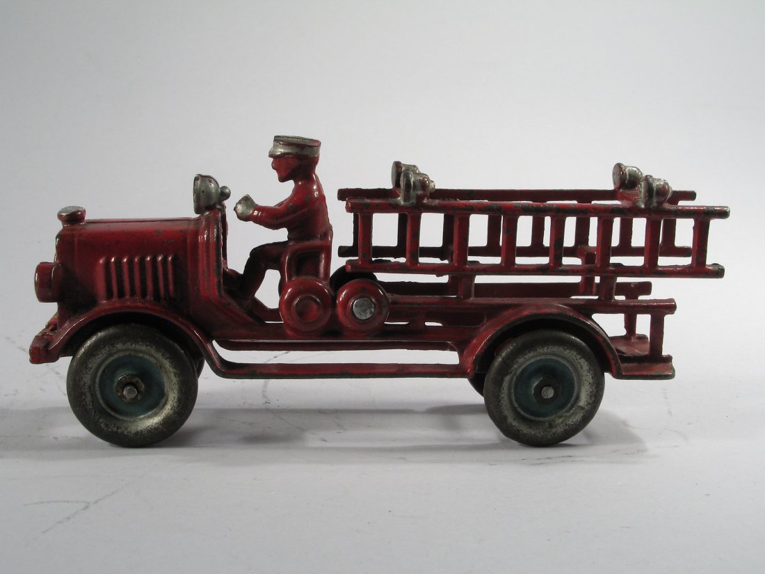 Kenton Cast Iron Ladder Truck: Kenton Cast Iron Ladder Truck, 7 " long, nice orig shape